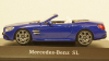 Mercedes SL (R231), blue Hardtop liegt by, Facelift, Spark 1:43