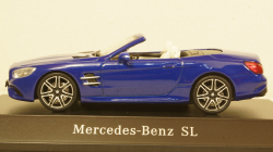 Mercedes SL (R231), blue Hardtop liegt by, Facelift, Spark 1:43