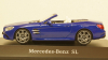 Mercedes SL (R231), blue Hardtop liegt by, Facelift, Spark 1:43
