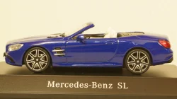 Mercedes SL (R231), blue Hardtop liegt by, Facelift, Spark 1:43