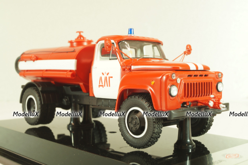 АЦУ-10 пожарный автомобиль на шасси Газ-53А 1980 г., 105331, DiP Models 1:43