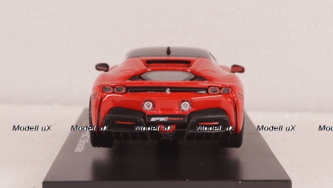 Ferrari SF90 hybrid stradale 2019 red, Burago 1:43