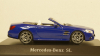 Mercedes SL (R231), blue Hardtop liegt by, Facelift, Spark 1:43