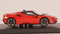 Ferrari SF90 hybrid stradale 2019 red, Burago 1:43