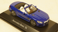 Mercedes SL (R231), blue Hardtop liegt by, Facelift, Spark 1:43