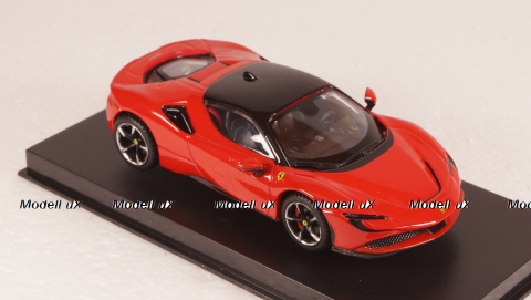 Ferrari SF90 hybrid stradale 2019 red, Burago 1:43