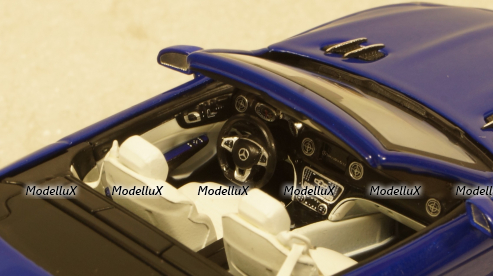 Mercedes SL (R231), blue Hardtop liegt by, Facelift, Spark 1:43