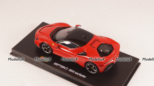 Ferrari SF90 hybrid stradale 2019 red, Burago 1:43