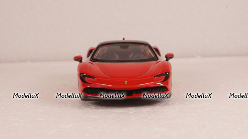 Ferrari SF90 hybrid stradale 2019 red, Burago 1:43