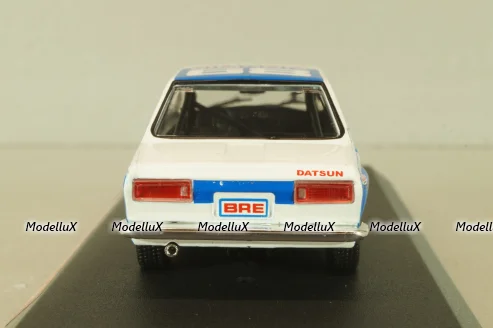 Datsun 510 BRE #68 1972, white/blue, 86346, Greenlight 1:43