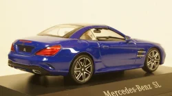 Mercedes SL (R231), blue Hardtop liegt by, Facelift, Spark 1:43