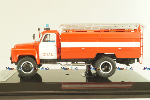 АЦ-30-106Г с.Спас, пожарная автоцистерна на шасси Газ-53-12, 105336, DIP Models 1:43