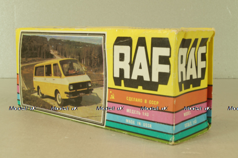 Раф-22031, скорая медицинская помощь, бело-серый, октябрь 1991, Тантал/Радон 1:43