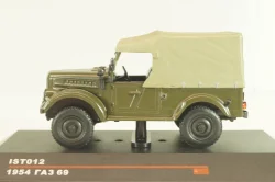 ГАЗ-69 4х4 1954, хаки, IST012, IST 1:43 (Без картонной коробки!)