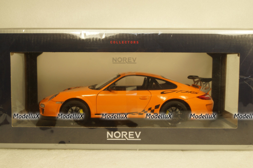 Porsche 911 GT3 RS 2009 - orange, 187562, Norev 1:18