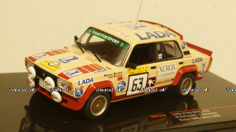 Ваз 2105 Lada VFTS, No.63, 1000 Lakes Rallye, N.Bolshikh/I.Bolshikh, 1984, RAC348, IXO 1:43