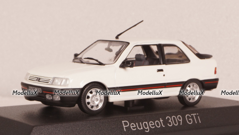 Peugeot 309 GTi 1987 white, 473909, Norev 1:43