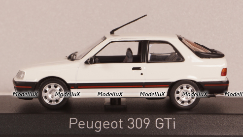 Peugeot 309 GTi 1987 white, 473909, Norev 1:43