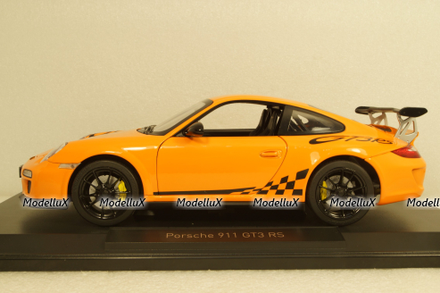 Porsche 911 GT3 RS 2009 - orange, 187562, Norev 1:18