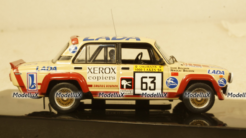 Ваз 2105 Lada VFTS, No.63, 1000 Lakes Rallye, N.Bolshikh/I.Bolshikh, 1984, RAC348, IXO 1:43