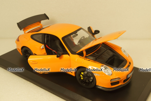 Porsche 911 GT3 RS 2009 - orange, 187562, Norev 1:18