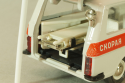 Раф-22031, скорая медицинская помощь, бело-серый, октябрь 1991, Тантал/Радон 1:43