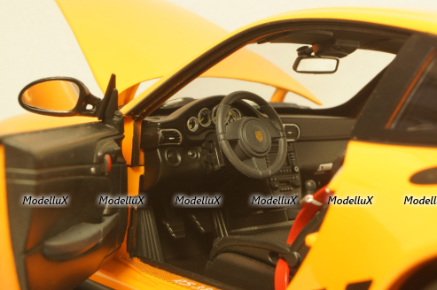 Porsche 911 GT3 RS 2009 - orange, 187562, Norev 1:18