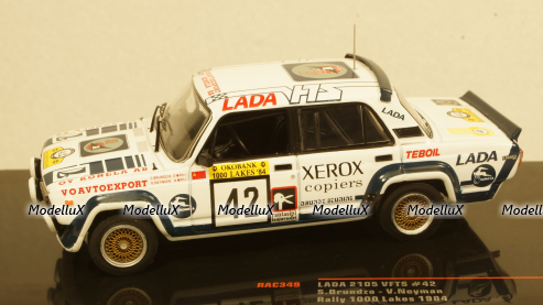 Ваз 2105 VFTS Lada 1500,#42, 1000 Lakes Rallye, S.Brundza/V.Neyman, 1984, RAC349, IXO 1:43