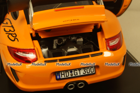 Porsche 911 GT3 RS 2009 - orange, 187562, Norev 1:18