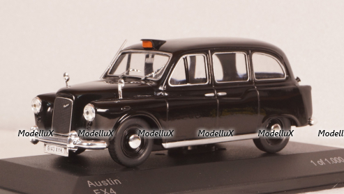 Austin FX4 London Taxi 1985 black, WB259, WhiteBox 1:43