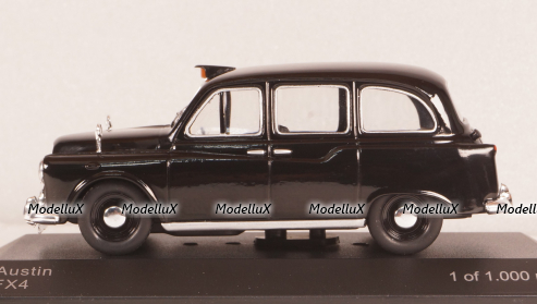 Austin FX4 London Taxi 1985 black, WB259, WhiteBox 1:43