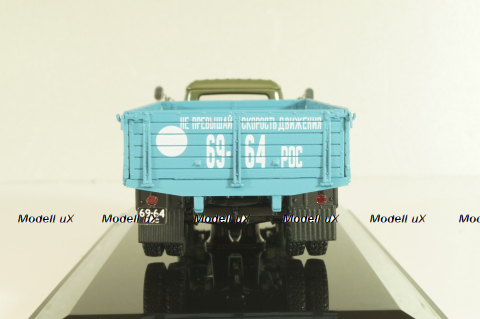 Газ-53А бортовой 1978, хаки/синий, 105313, DiP Models 1:43