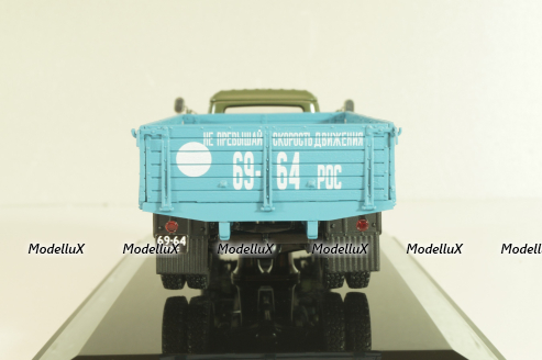 Газ-53А бортовой 1978, хаки/синий, 105313, DiP Models 1:43