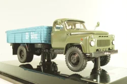 Газ-53А бортовой 1978, хаки/синий, 105313, DiP Models 1:43