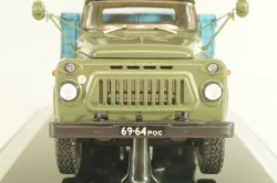 Газ-53А бортовой 1978, хаки/синий, 105313, DiP Models 1:43