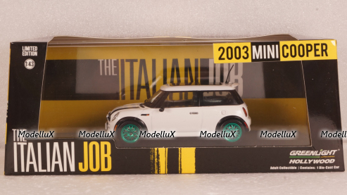 Mini Cooper S 2003 "Ограбление по-итальянски", Greenlight 1:43