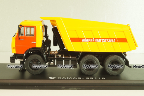 Камаз-65115 самосвал, аварийная служба, 2006, SSM1210, SSM 1:43