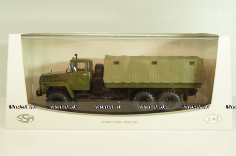 Краз-260 грузовой автомобиль с тентом 1981, хаки, SSM1324, SSM 1:43
