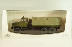 Краз-260 грузовой автомобиль с тентом 1981, хаки, SSM1324, SSM 1:43