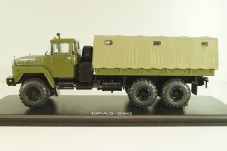 Краз-260 грузовой автомобиль с тентом 1981, хаки, SSM1324, SSM 1:43