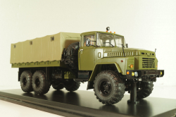 Краз-260 грузовой автомобиль с тентом 1981, хаки, SSM1324, SSM 1:43