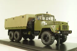 Краз-260 грузовой автомобиль с тентом 1981, хаки, SSM1324, SSM 1:43
