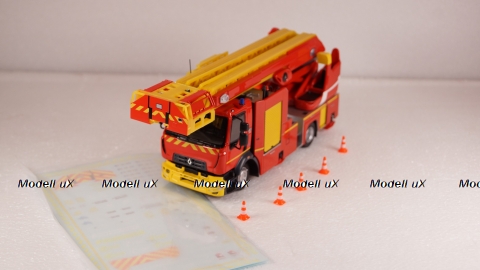 Renault D16 EPC-33 GIMAEX RIFFAUD PRX-B ECHELLE TRUCK SAPEURS POMPIERS, 116643, Eligor 1:43