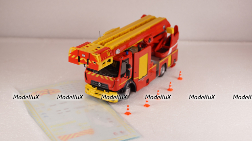 Renault D16 EPC-33 GIMAEX RIFFAUD PRX-B ECHELLE TRUCK SAPEURS POMPIERS, 116643, Eligor 1:43