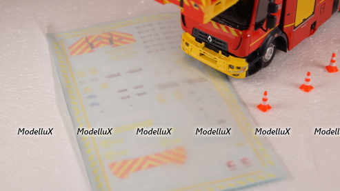 Renault D16 EPC-33 GIMAEX RIFFAUD PRX-B ECHELLE TRUCK SAPEURS POMPIERS, 116643, Eligor 1:43