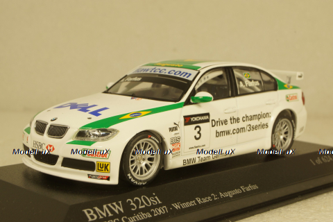 BMW 320i E90 WTCC 2007 Team Germany, Winner Race 2 Curibita, J.Müller, 400072603, Minichamps 1:43
