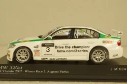 BMW 320i E90 WTCC 2007 Team Germany, Winner Race 2 Curibita, J.Müller, 400072603, Minichamps 1:43