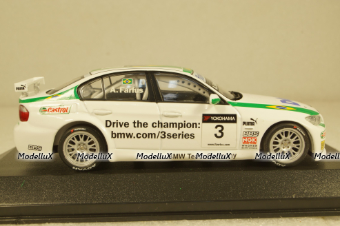 BMW 320i E90 WTCC 2007 Team Germany, Winner Race 2 Curibita, J.Müller, 400072603, Minichamps 1:43