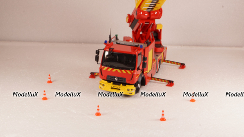 Renault D16 EPC-33 GIMAEX RIFFAUD PRX-B ECHELLE TRUCK SAPEURS POMPIERS, 116643, Eligor 1:43