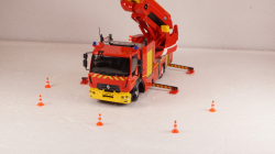 Renault D16 EPC-33 GIMAEX RIFFAUD PRX-B ECHELLE TRUCK SAPEURS POMPIERS, 116643, Eligor 1:43